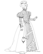 coloring page Clothing of the Renaissance